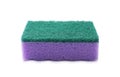 One purple sponge isolated on white. Cleaning tool Royalty Free Stock Photo