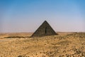 One of the pyramids on the Giza plateau in Cairo, Egypt. Royalty Free Stock Photo