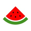 One quarter watermelon icon