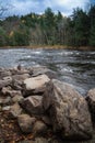 One of the Quebec rivers Royalty Free Stock Photo