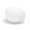 One raw white egg isolated on white background Royalty Free Stock Photo