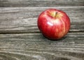 One red apple