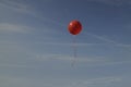 One Red Balloon in Blue Skys Royalty Free Stock Photo