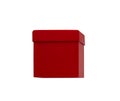 One red box on white background Royalty Free Stock Photo