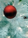 One red Christmas ball Royalty Free Stock Photo