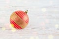 One red christmas ball Royalty Free Stock Photo