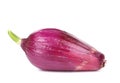 One red onion peeled. Royalty Free Stock Photo