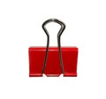 One red paperclip Royalty Free Stock Photo