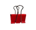 One red paperclip Royalty Free Stock Photo