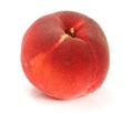 One red peach isolated on white background Royalty Free Stock Photo