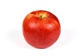 One red ripe apple close up on a white Royalty Free Stock Photo