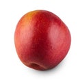 One ripe fresh apple isolated on white background Royalty Free Stock Photo