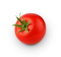 One ripe fresh red tomato isolated on white background Royalty Free Stock Photo