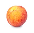 One ripe peach in closeup Royalty Free Stock Photo