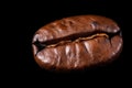 ?offee bean on black Royalty Free Stock Photo