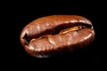 ?offee bean on black Royalty Free Stock Photo