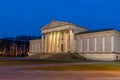 One of the Roman buidlings in Munich at blue hour Royalty Free Stock Photo