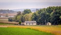 A One Room School House in the Middle of Amish Farmlands Royalty Free Stock Photo