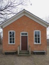 One Room Schoolhouse made from Brown Bricks