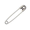 One safety pin isolated on white background, close up Royalty Free Stock Photo
