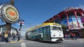 One of San Francisco's original PCC streetcars in Fisherman Mark