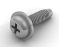 One screw. Isolated Royalty Free Stock Photo