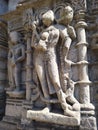 One of the sculptures from the Khajuraho temples Royalty Free Stock Photo