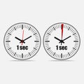 One Second Clock Royalty Free Stock Photo