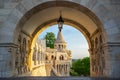 One of the seven towers of Fisherman`s Bastion in Budapest, Hungary Royalty Free Stock Photo