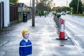One of several creepy child-shaped bollards in Iver, Buckinghamshire