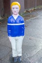 One of several creepy child-shaped bollards in Iver, Buckinghamshire