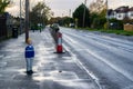 One of several creepy child-shaped bollards in Iver