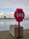 One of the several Dutch Emergency Life Saving Points alongside the Container Quay at Den Haag.