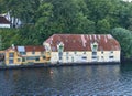 One of several old Waterfront Warehouse Buildings on its own private Stone Quay on the Waterfront at Bergen.