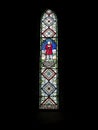 One of several Victorian Stained Glass Windows within the Church of St Michael and All Angels next to Ford Castle.