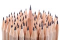 One sharpened pencil among many ones Royalty Free Stock Photo