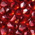 One Shine Ruby Macro Beautiful Texture Tile Seamless Background. Generative AI