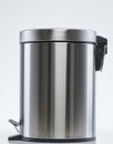 One shiny waste bin Royalty Free Stock Photo