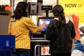 One side of check out counter inside Ikea store Royalty Free Stock Photo