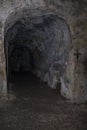 One of the side passages with burials in the Tomb of the Prophets on the Mount Eleon - Mount of Olives in East Jerusalem in Israel