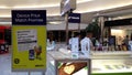One side of telus sales booth