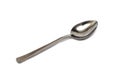 One silver spoon on a white background Royalty Free Stock Photo