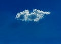 One simple cloud Royalty Free Stock Photo