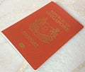 One Singapore passport Royalty Free Stock Photo