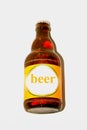 One single Beer bottle Royalty Free Stock Photo