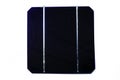 One single blue solar cell Royalty Free Stock Photo