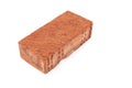 Red brick isolated on white background, clipping path Royalty Free Stock Photo