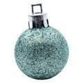 One single xmas or christmas glitter ball Royalty Free Stock Photo