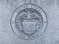 US Air Force Carved Logo at the Memorial to South Carolina Veterans of the United States Armed Forces