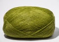 One skein of green yarn
